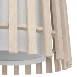 Eglo LED Pendelleuchte Fattoria 3-flammig schwarz/braun/weiß