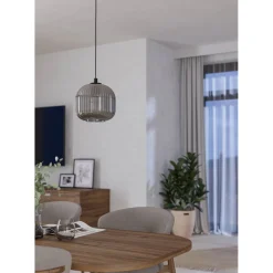 Eglo LED Pendelleuchte Mantunalle 1 schwarz