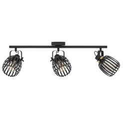 Eglo LED Spot Girona 3-flammig schwarz/messing