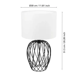 Eglo LED Tischleuchte Nimlet schwarz-weiß