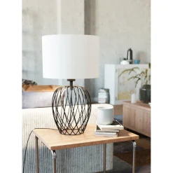 Eglo LED Tischleuchte Nimlet schwarz-weiß