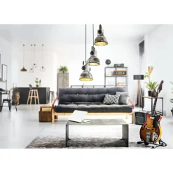 Eglo Hängeleuchte Barnstaple 3er grau