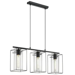 Eglo Hängeleuchte Loncino 3 schwarz