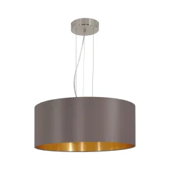 Eglo Hängeleuchte Maserio Durchmesser 53 cm silber