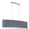 Eglo Hängeleuchte Pasteri nickel/grau 100 cm