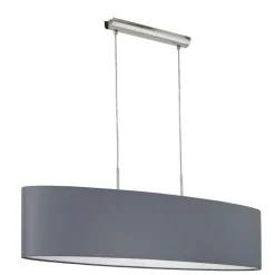 Eglo Hängeleuchte Pasteri nickel/grau 100 cm