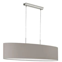 Eglo Hängeleuchte Pasteri nickel/taupe 100 cm
