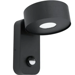 Eglo LED-Außenwandleuchte Palosco mit Sensor schwarz-weiß