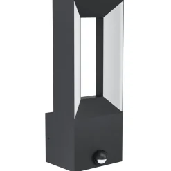 Eglo LED-Außenwandleuchte Riforano mit Sensor schwarz-weiß