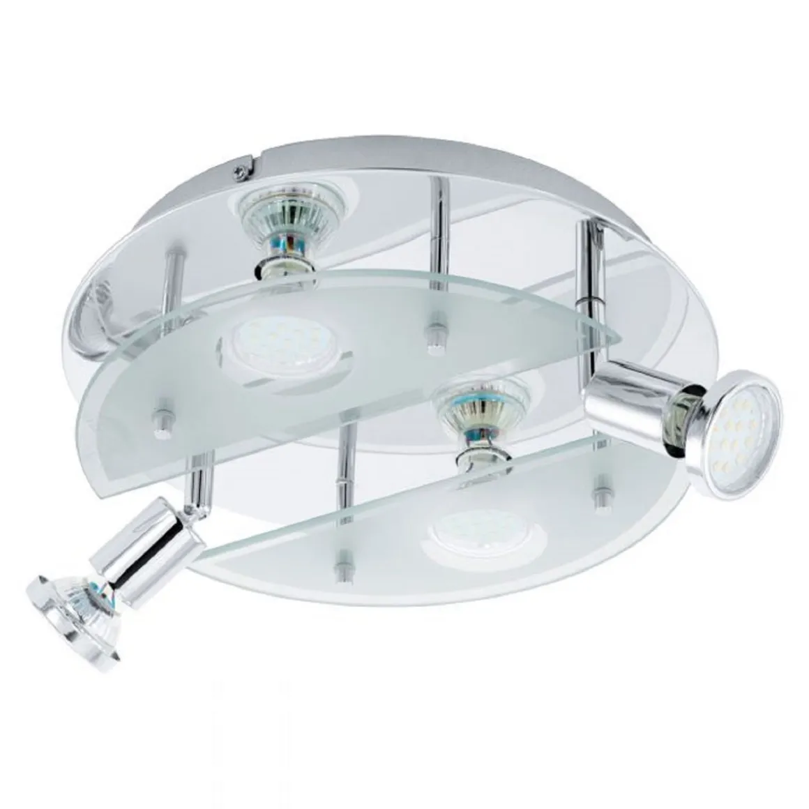 Eglo LED-Deckenleuchte Cabo 1 4-flammig Durchmesser 29 x 10 cm chrom