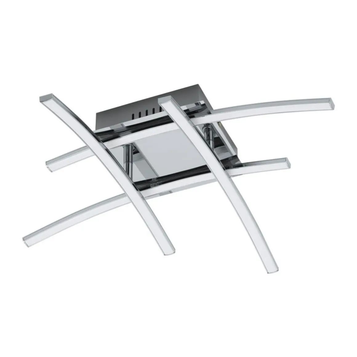 Eglo LED-Deckenleuchte Nevado chrom/weiß