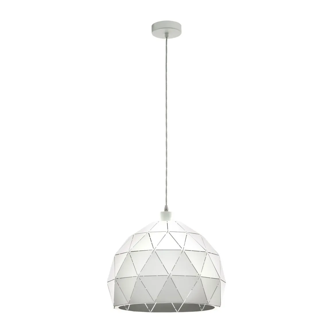 Eglo LED-Hängeleuchte Roccaforte 1 Spot Durchmesser 40 cm weiß