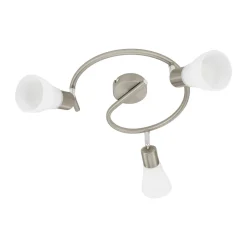 Eglo Spot Enea 3 G-Form silber-matt-weiß