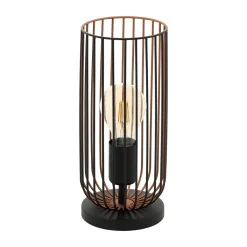 Eglo Tischleuchte Roccamena schwarz-kupfer