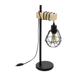 Eglo Tischleuchte Townshend 5 schwarz