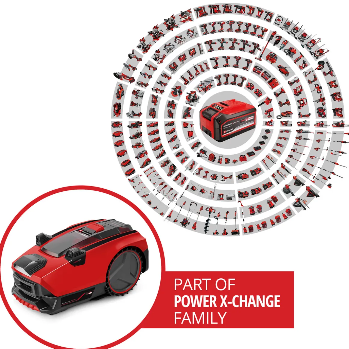 Einhell Mähroboter Freelexo Cam 500 inkl Ladegerät u 3,0 AH Akku