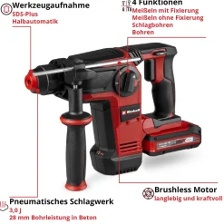 Einhell Akku-Bohrhammer TP-HD 18/28 Li BL