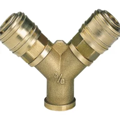 Einhell Druckluftverteiler mit 2 Schnellkupplungen