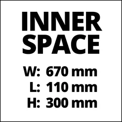 Einhell Elektrowerkzeug-Box L70/35 25 x 70 x 35 cm rot-schwarz