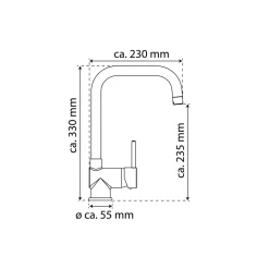 Eisl Spültischarmatur „Futura“ chrom mit Cold-Start-Funktion