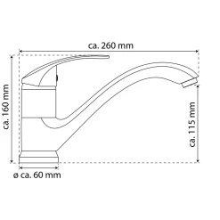 Eisl Spültischarmatur „Rimini“ chrom 360° schwenkbar