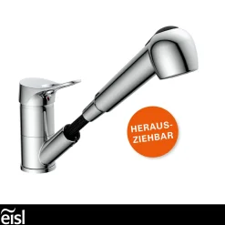 Eisl Spültischarmatur „Verona“ chrom mit Geschirrbrause