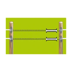 Elektrozauntür E-line schwarz 4,5-9 m Dehnbarkeit