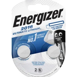 Energizer Knopfzelle „Ultimate“, CR2016, 2 Stück