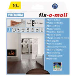 E-Profildichtung selbstklebend braun 10m 9x4 mm