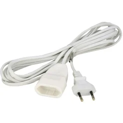 Euro-Verlängerung 5 m weiß