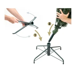 Evergreen Künstlicher Weihnachtsbaum Roswell Kiefer inkl. LEDs 122x210cm Grün