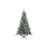 Evergreen Künstlicher Weihnachtsbaum Frost Fichte 116x180cm Grün Weiß