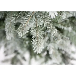Evergreen Künstlicher Weihnachtsbaum Frost Fichte 116x180cm Grün Weiß
