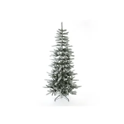 Evergreen Künstlicher Weihnachtsbaum Cedar Frost Kiefer 114x210cm Grün Weiß