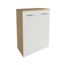 Fackelmann Doppel-Midischrank B.Style 602 x 826 x 320 mm Sandeiche/Weiß