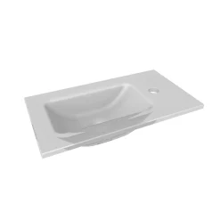 Fackelmann Gäste-WC Glasbecken SBC 450 x 97 x 250 mm Weiß links wie rechts verwendbar