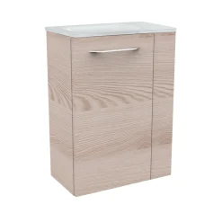 Fackelmann Gäste-WC Glasbecken SBC 450 x 97 x 250 mm Weiß links wie rechts verwendbar