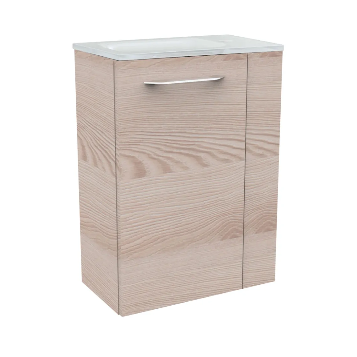 Fackelmann Gäste-WC Glasbecken SBC 450 x 97 x 250 mm Weiß links wie rechts verwendbar
