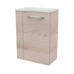 Fackelmann Gäste-WC Glasbecken SBC 450 x 97 x 250 mm Weiß links wie rechts verwendbar