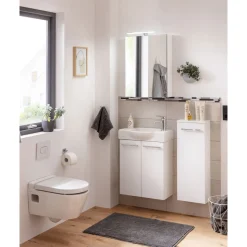 Fackelmann Gäste-WC Midischrank slim SBC 302 x 826 x 170 mm Weiß