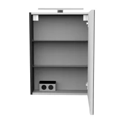 Fackelmann Gäste-WC Spiegelschrank rechts SBC 500 x 680 x 153 mm anthrazit