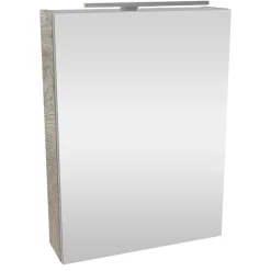 Fackelmann Gäste-WC Spiegelschrank links SBC 500 x 680 x 153 mm NatureOak