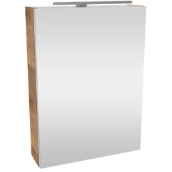Fackelmann Gäste-WC Spiegelschrank links SBC 500 x 680 x 153 mm AstEiche