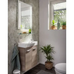 Fackelmann Gäste-WC Waschtischunterschrank SBC 520 x 600 x 243 mm Steinesche