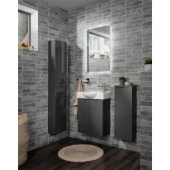 Fackelmann Gäste-WC Waschtischunterschrank SBC 520 x 600 x 243 mm anthrazit