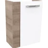 Fackelmann Gäste-WC Waschtischunterschrank rechts SBC 440 x 600 x 243 mm Graueiche/Weiß