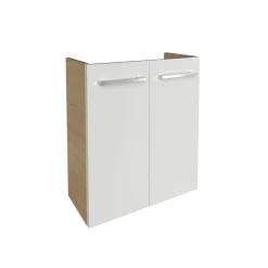 Fackelmann Gäste-WC Waschtischunterschrank SBC 520 x 600 x 243 mm Sandeiche/Weiß