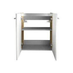 Fackelmann Gäste-WC Waschtischunterschrank SBC 520 x 600 x 243 mm Sandeiche/Weiß