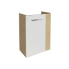 Fackelmann Gäste-WC Waschtischunterschrank links SBC 440 x 600 x 243 mm Sandeiche/Weiß