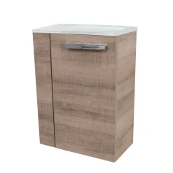 Fackelmann Gäste-WC Waschtischunterschrank rechts SBC 440 x 600 x 243 mm Graueiche